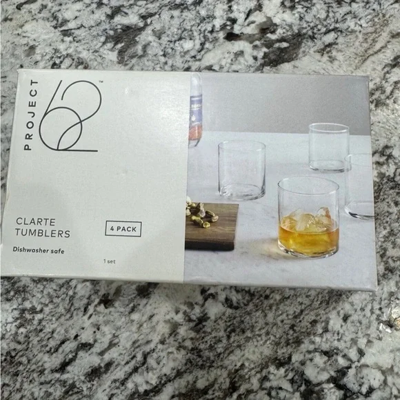 Project 62 Clarte Glass Tumblers Set - Set of 4. NIB - Picture 6 of 6